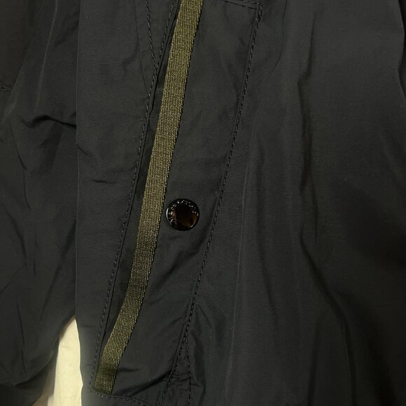 Marco Polo Mens Navy Bomber Jacket With Button Front & Zipper Grandpa Core SZ L - Picture 5 of 5